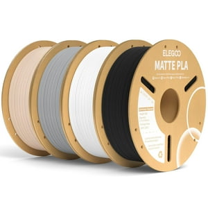 Filamento Para Impresora 3D Elegoo Mate Pla De 1,75 Mm, Paquete De 4 Kg