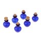 thumbnail image 3 of Botella de corcho de vidrio 6pcs tarros frascos botella de vino frasco forma azul, 3 of 5