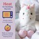 thumbnail image 4 of Peluche Warmies Unicornio 33 cm 1,5 kg Lavanda, 4 of 6