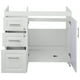 thumbnail image 2 of Mueble base de cocina blanco doble cajones izquierdo 118x49x90 cm (No Incluye Cubierta), 2 of 3