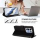 thumbnail image 4 of Funda Volteable tipo Billetera con Correa para Infinix Note 50X 5G, Negro, 4 of 6