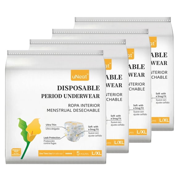 Ropa interior menstrual uNeat L/XL 20 uds Ultra‑delgada a prueba de fugas