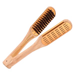 Magideal - Cepillo Para El Cabello De Dos Cara, Para El Cabello, En Apariencia , Herramienta Para Peinar El Cabello, Abrazadera De Cepillo - Oro