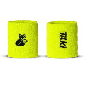 Muñequera Tilki Corta Terry Lehinde Fluor X2 Tenis Padel