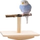 thumbnail image 1 of Juguete de percha para pájaros, juguete de madera natural para loros, soporte para percha y juguetes para masticar, palo para moler patas de periquito, accesorios para jaulas de pájaros pequeños: peri, 1 of 5