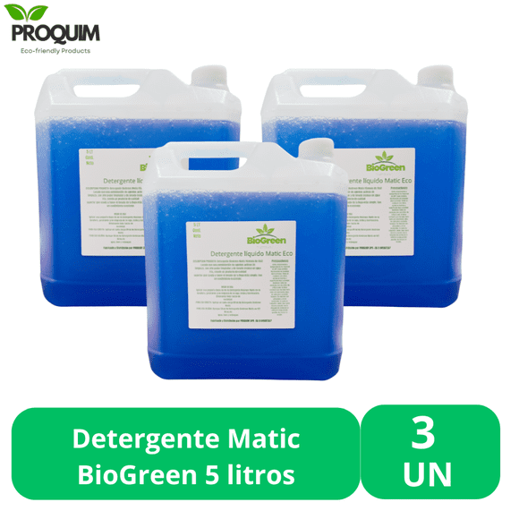 Detergente Matic BioGreen eco 5 litros 3 Unidades