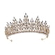 thumbnail image 2 of Tiara De Boda, Dije, Regalo, Pinza Para El Pelo, Diadema Para Cumplea?os, Graduación, Ni?as, Estilo A, Dorado, 2 of 5