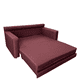 thumbnail image 2 of Sofa cama Milano Lino Burdeo con 4 cojines y cojines confortables, 2 of 2