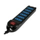 thumbnail image 2 of Alargador Extension 6 Entradas Con Switch 3mts Negro, 2 of 6