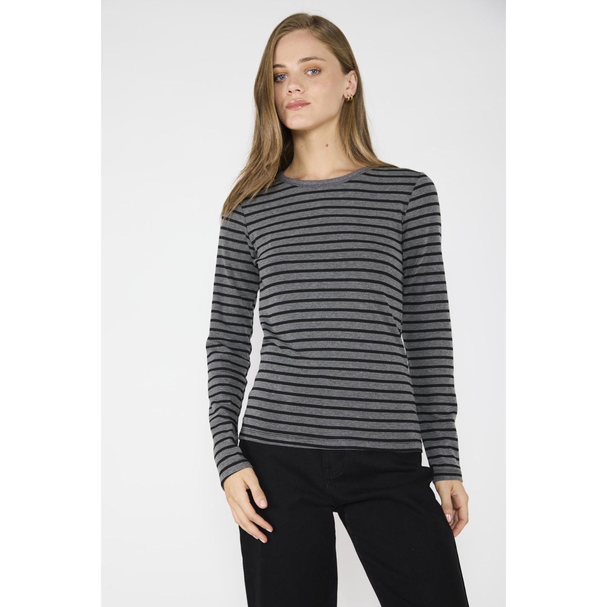 Eclipse - Polera Florencia Gris/negro Gris L