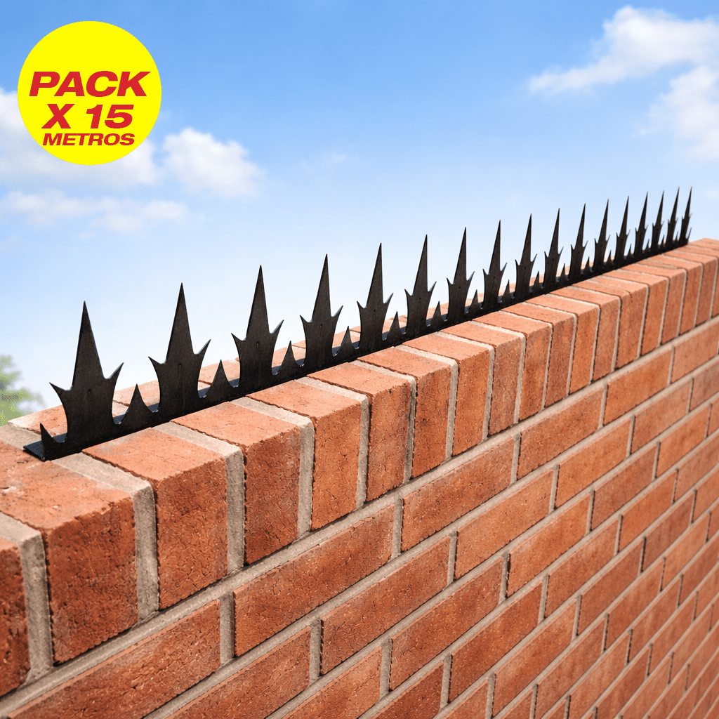 Pack 15 Barras Punta Reja 1 Mt Protección Muro Rayun