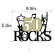 thumbnail image 3 of Tema De Rock And Roll Para Guitarra Cake Topper 50 Rocks, 3 of 8