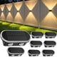 thumbnail image 1 of Luces solares para cerca Hiromeco, paquete de 8, LED impermeables IP65, 1 of 9