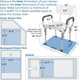 thumbnail image 3 of Silla de ducha, asiento de baño Vaunn, brazos acolchados, 160 kg, soporte, 3 of 8