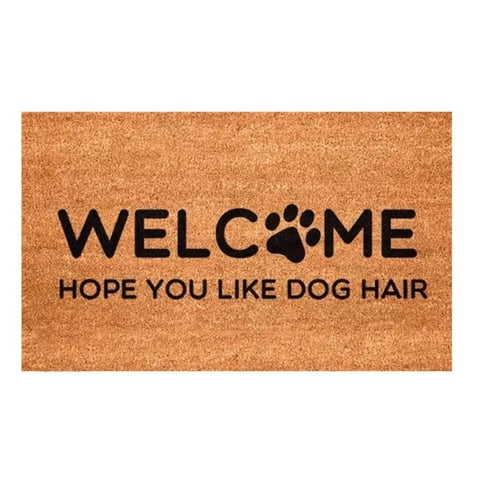 Kokomat - Limpiapiés Choapino Welcome Hope You Like Dog Hair 45Cm X 75Cm