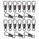 thumbnail image 4 of 20 Piezas Tirador De Cremallera Desmontable Para Abrigo Botas Clip De 4 Colores Plata Oscuro, 4 of 5