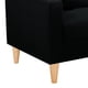 thumbnail image 3 of Sofa New Retro 3CG Felpa 05 Negro, 3 of 6