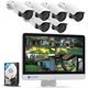 thumbnail image 1 of Sistema de cámaras de seguridad PoE Forcovr 4COVR de 8 canales y 8 MP, 2 TB, 1 of 9