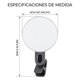 thumbnail image 2 of Lampara Led Con Clip Para Videollamadas Selfies Y Streaming Recargable 3w, 2 of 5