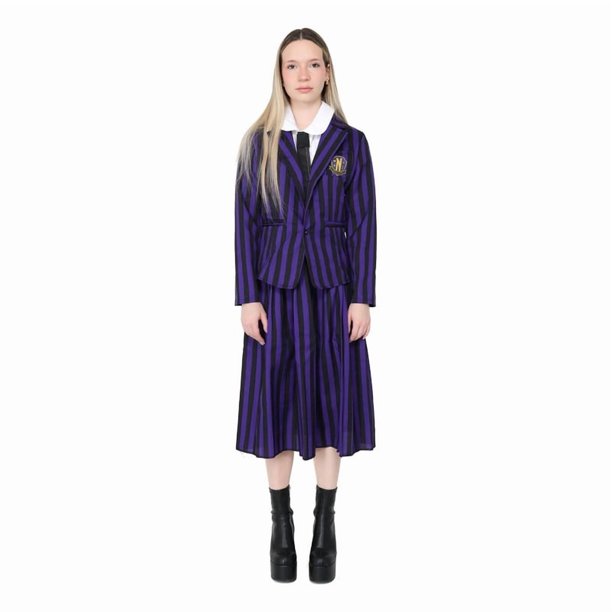 Disfraz de Merlina para Halloween para Niñas y Mujer