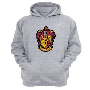 Genérico - Poleron Canguro Gryffindor Gris Claro Talla S Unisex