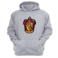 Genérico - Polerón Canguro Gryffindor Gris Claro Talla L Unisex