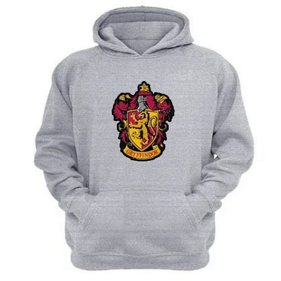 Polerón Canguro Gryffindor Gris Claro Talla L Unisex