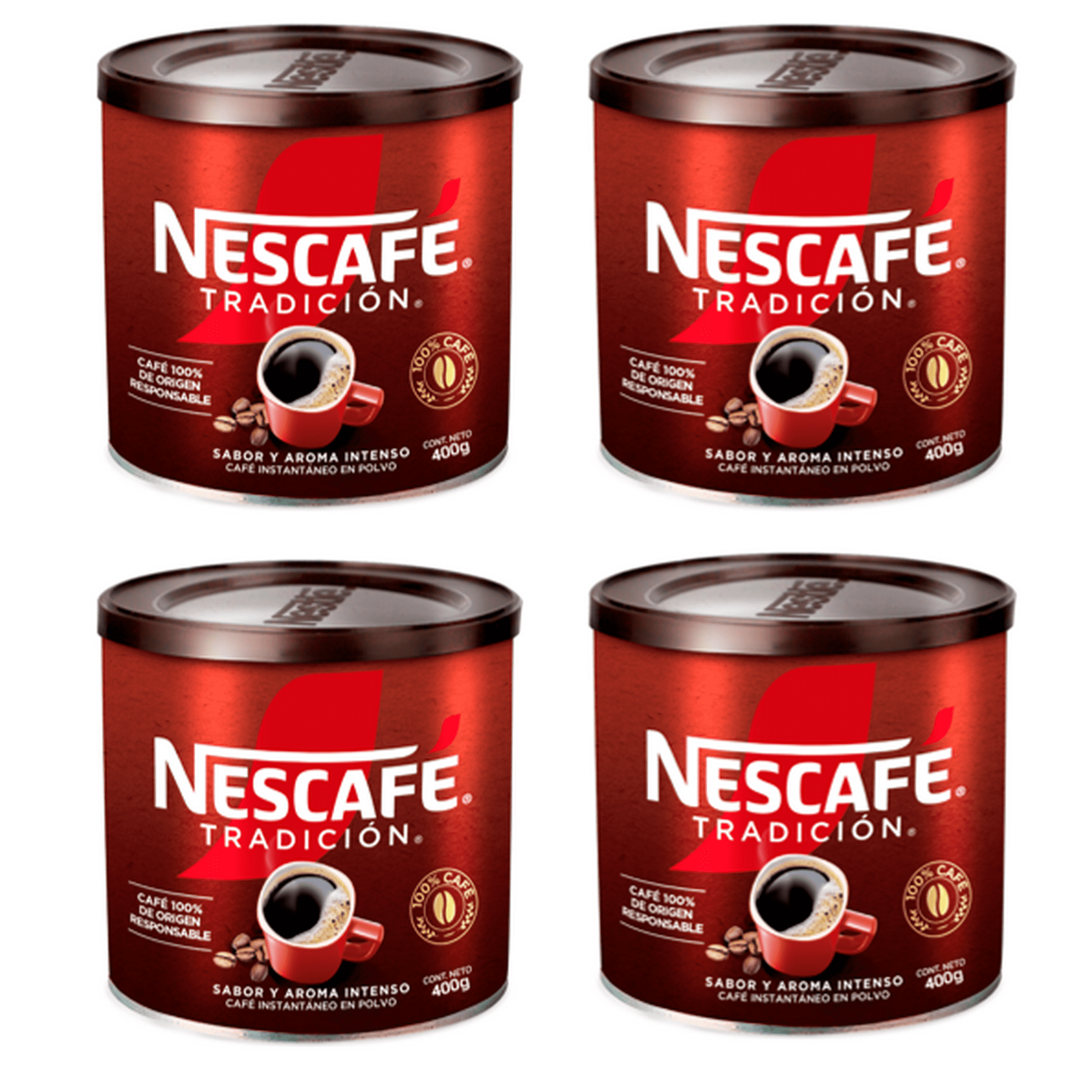 Cafe Nescafé Tradición 400g X4