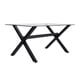 thumbnail image 2 of Mesa Rectangular Xinia 160x90 cm | Metal Negro, 2 of 5