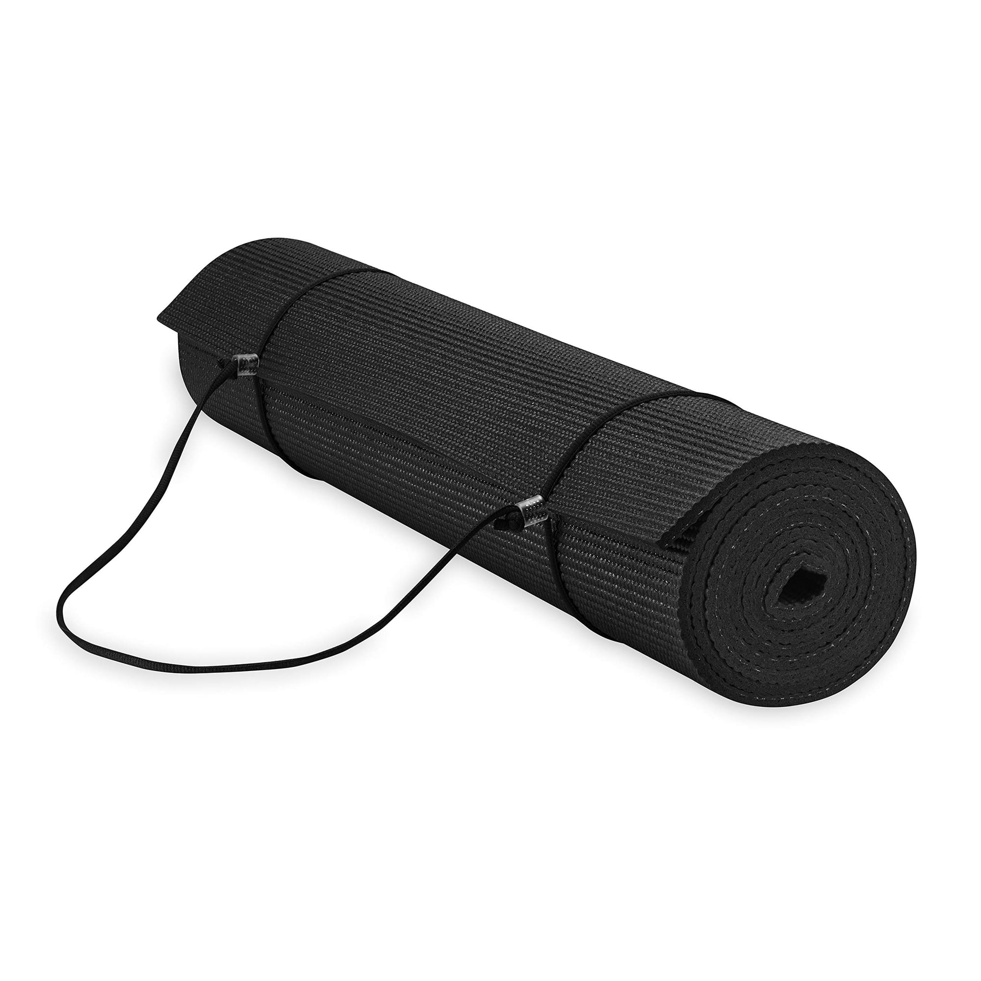 Esterilla De Yoga Gaiam Essentials Premium Con Bandolera Negra