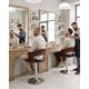 thumbnail image 1 of Pack 2 Taburete de Bar Madera y Ecocuero Premium Giratorio y Ajustable, 1 of 5