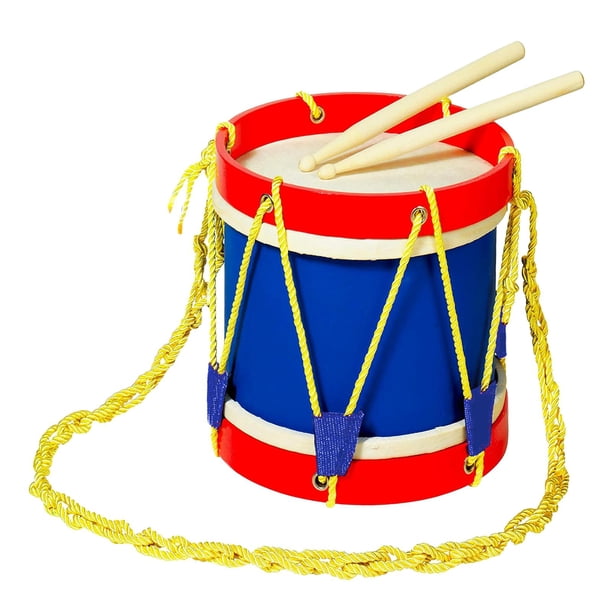 Juego De Batería De Marcha Para Niños, Tambor De Madera Para Niños De 22cm Para Fiesta, Jardín De Infantes, Cumpleaños