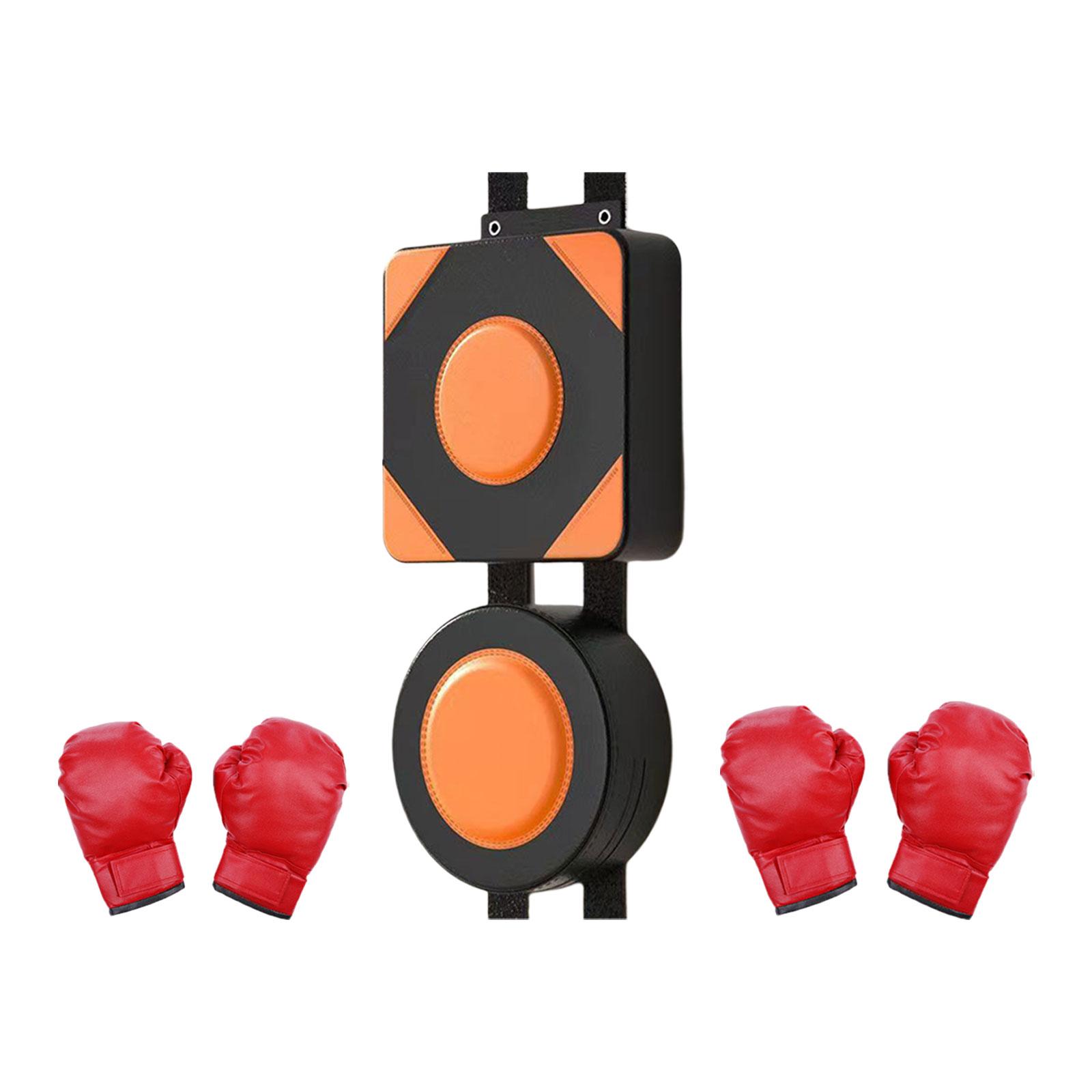 Magideal - Almohadilla De Perforación Montada En La Pared Colchoneta De Boxeo Montada En La Pared Práctica Equipo De Deportes De Interior Entrenador De Boxeo , Con Guante Niño Con Guante Niño Adulto