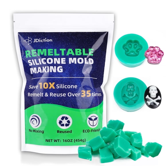Kit para hacer moldes de silicona JDiction 454 g reutilizable 35 veces