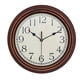 thumbnail image 1 of Reloj De Pared Redondo De Estilo Antiguo, Decoraciones Para Dormitorio De Baño, Relojes Colgantes De 12 Pulgadas, Café Aureate, 1 of 5
