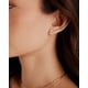 thumbnail image 5 of Pendientes PAVOI de acero inoxidable chapados en oro amarillo de 14 quilates, 5 of 6
