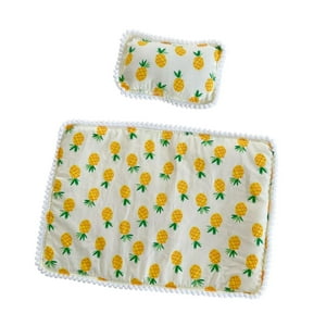 Genérico - Juego De Ropa De Cama Para Muñecas, Atuendo Práctico, Accesorios Para Muñecas De Peluche, Edredón Y Almohada, 2 Piezas, Piña