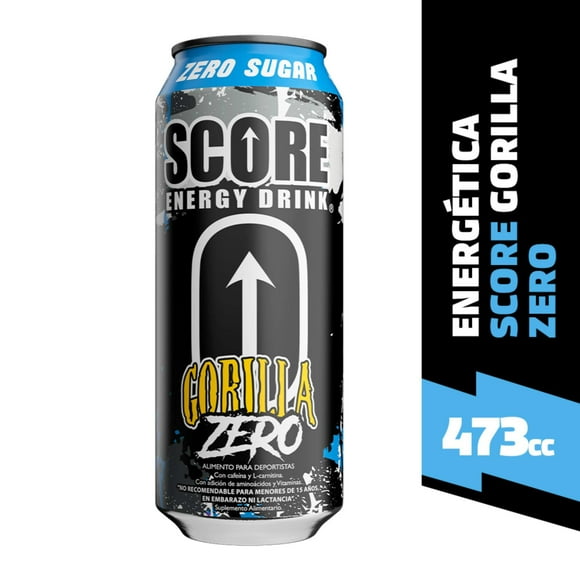 Bebida Energética Gorilla Zero Azúcar Lata, 473 ml