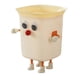 thumbnail image 3 of Lindo Cubo De Basura Divertido Contenedor De Basura Para Sala De Estar Tocador Oficina Crema Amarillo, 3 of 3