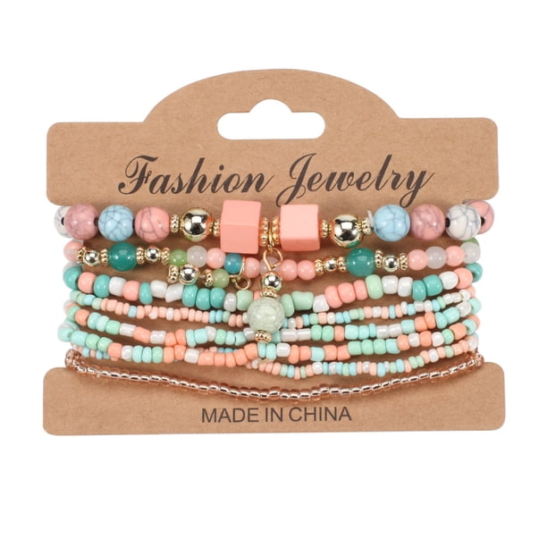 Gorgeous Bohemian Beaded Bracelet - Colorful Stackable Hand Jewelry Accessories