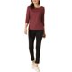 thumbnail image 2 of INSPIRE CHIC Blusa de Punto con Cuello de Barco para Mujer, Manga 3/4, Estampado de Cuadros de Pata de Gallo para Otoño e Invierno, Talla XL, Cuadros Rojos, 2 of 6