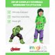 thumbnail image 3 of Mono de cosplay con cremallera para bebés Hulk de Marvel Avengers, de 3 a 6 m, 3 of 6