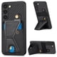 thumbnail image 1 of Funda Resistente para Samsung Galaxy S23 con Tarjetero y Soporte, Diseño Magnético Negro, 1 of 5