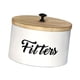 thumbnail image 3 of Soporte Para Filtro De Café De Estilo Rústico, Recipiente Para Almacenar Alimentos, Tarro Para Té Y Café, Color Blanco, 3 of 3