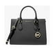 thumbnail image 1 of Cartera Michael Kors Womens Polyester Sheila Satchel Medium Handbag Zipper Black, 1 of 2