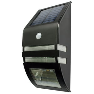 Bp - Aplique Muro Exterior Led Solar 1W Con Sensor Doble Funcion
