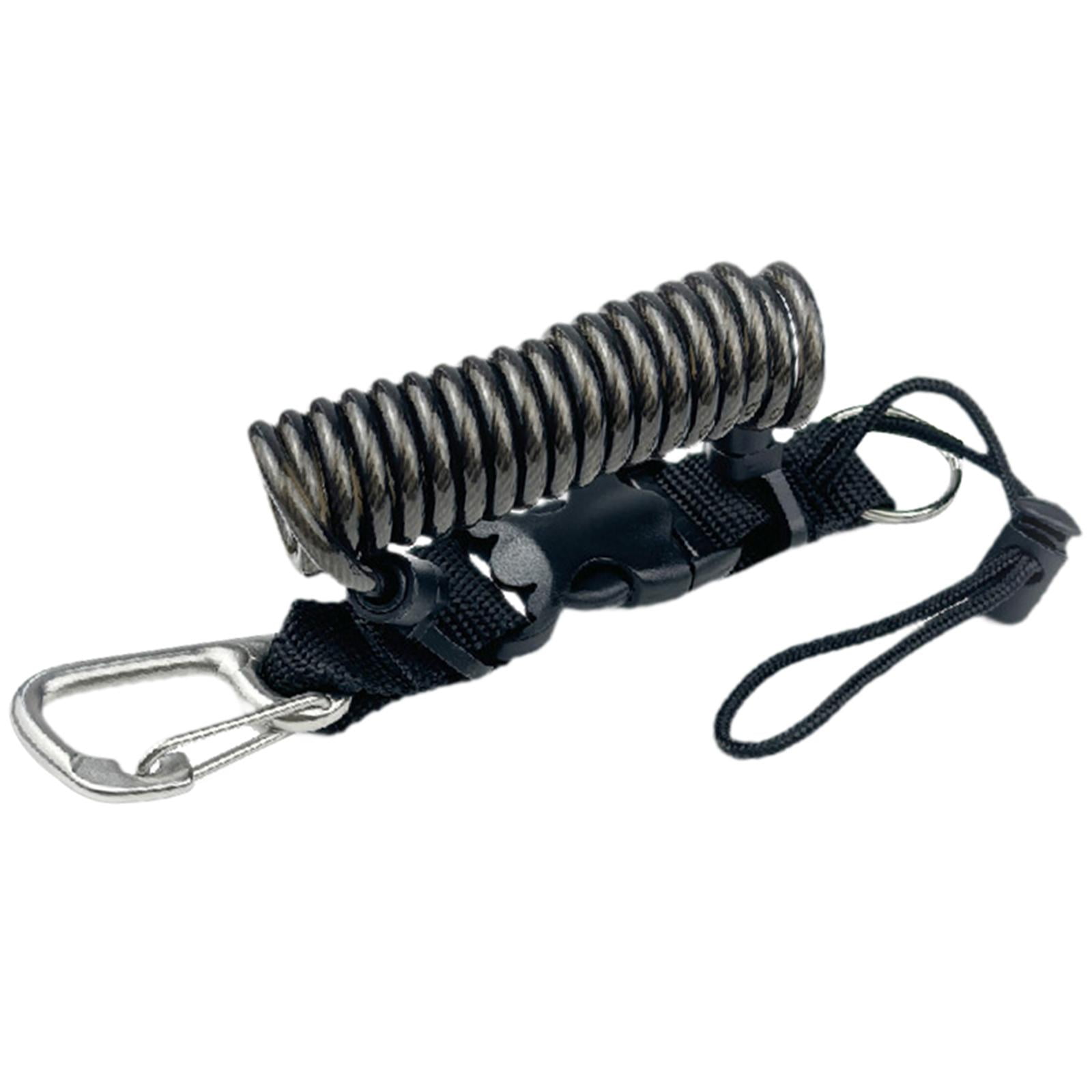 Magideal - Cuerda De Seguridad Para Buceo En Espiral Cuerda De Seguridad Para Buceo En Cuerda De Seguridad Para Cámara Para Esnórquel Paletas De Buceo A La Negro