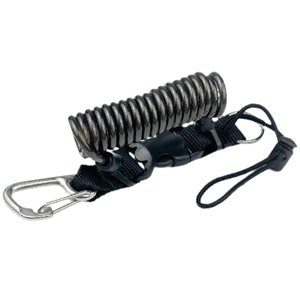 Magideal - Cuerda De Seguridad Para Buceo En Espiral Cuerda De Seguridad Para Buceo En Cuerda De Seguridad Para Cámara Para Esnórquel Paletas De Buceo A La Negro