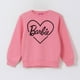 thumbnail image 1 of Polerón Cerrado Niña Corazón Rosado Barbie, 1 of 4