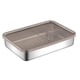 thumbnail image 4 of Contenedor De Almacenamiento De Alimentos De Acero Inoxidable Caja De Pan Para Picnic, Oficina, Viaje 19.7cmx14cmx4cm, 4 of 5